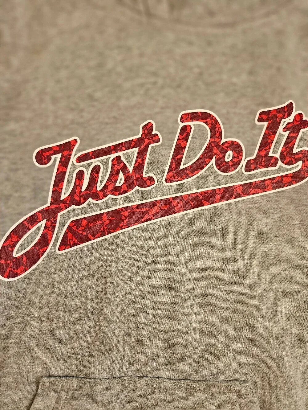 Nike Girls Gray & Red Writing 